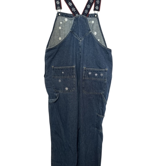 Disney Blue Denim Overalls with Winnie the Pooh Characters - Picture 4 of 5